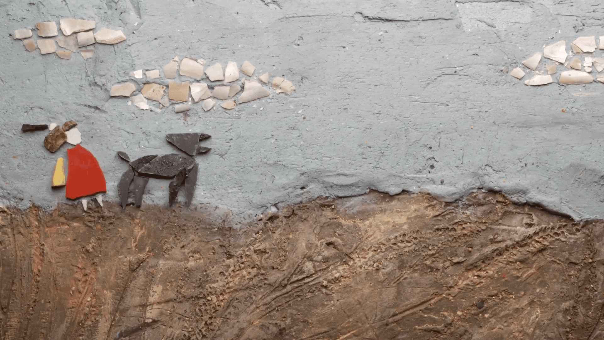 A Mosaic Storyline Looks to the Sky in a Poetic Stop-Motion Animation —  Colossal, image size:1920x1080